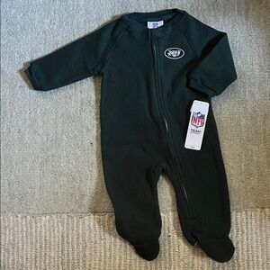NFL NY Jets Kids Footed Onesie - Green